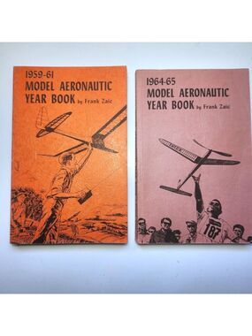 Model Aeronautic Year Books Frank Zaic 1959-61 and 1964-65 Illustrated